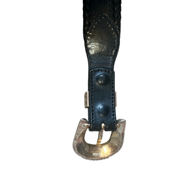 Vintage Southwestern Beaded Leather Belt Size 34 Western Boho - Picture 13 of 16